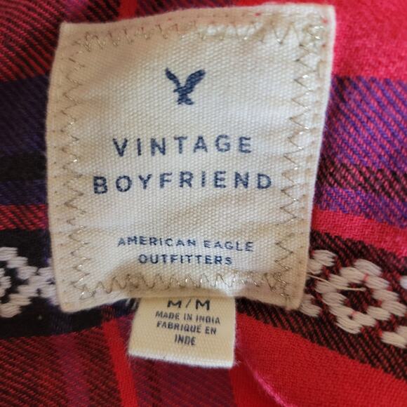 American Eagle Outfitter Vintage Boyfriend size Medium Geometric design - Picture 5 of 8